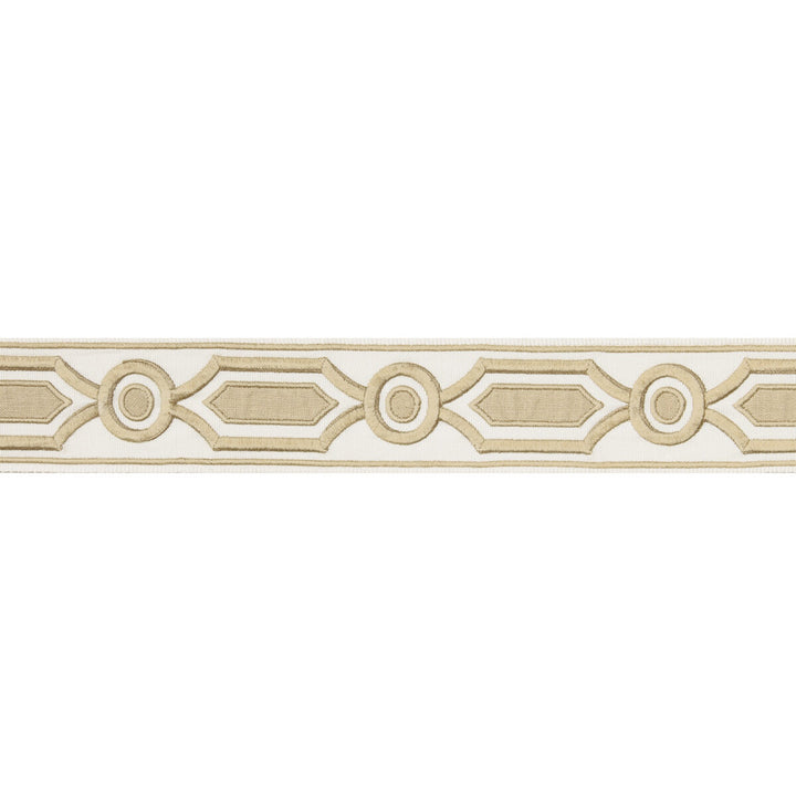 Ganden Tape Beige by Brunschwig & Fils Trim Brunschwig & Fils Trim Ganden Tape BeigeTrim TREILLIS PASSEMENTERIE POLYESTER - 76%;LINEN - 24% India </p><p>Repeat: H: 2.17, V: 5.12 2.17 - Fabric Carolina -