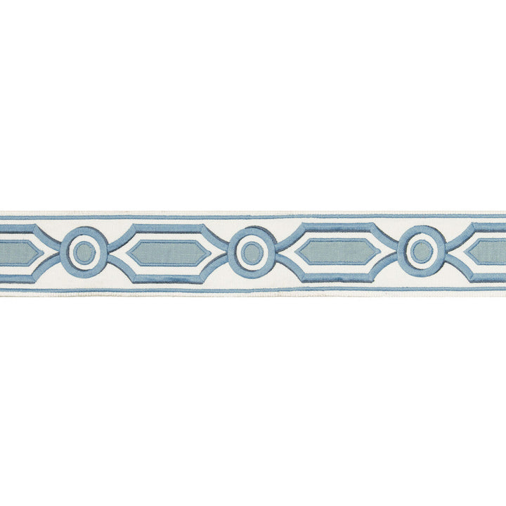 Ganden Tape Delft by Brunschwig & Fils Trim Brunschwig & Fils Trim Ganden Tape DelftTrim TREILLIS PASSEMENTERIE POLYESTER - 76%;LINEN - 24% India </p><p>Repeat: H: 2.17, V: 5.12 2.17 - Fabric Carolina -