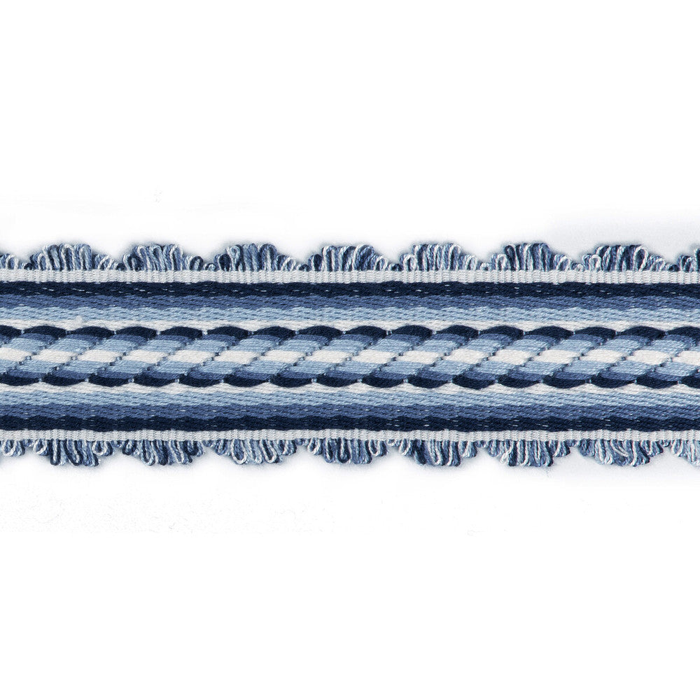 Jacqueline Braid Blue by Brunschwig & Fils Trim Brunschwig & Fils Trim Jacqueline Braid BlueTrim PASSEMENTERIE VOLUME I VISCOSE - 100% China </p><p>Repeat: H: 0.39, V: 0 1.57 - Fabric Carolina -