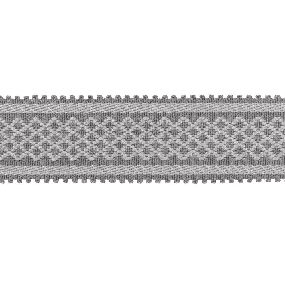 Bastille Braid Grey by Brunschwig & Fils Trim Brunschwig & Fils Trim Bastille Braid GreyTrim PASSEMENTERIE VOLUME I ACETATE - 100% China </p><p>Repeat: H: 0.66, V: 0 1.77 - Fabric Carolina -