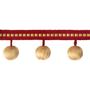 Claude Ball Fringe Ruby by Brunschwig & Fils Trim