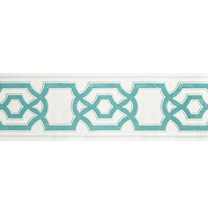 Cerise Tape Aqua T8022102.13.0 by Brunschwig & Fils Trim