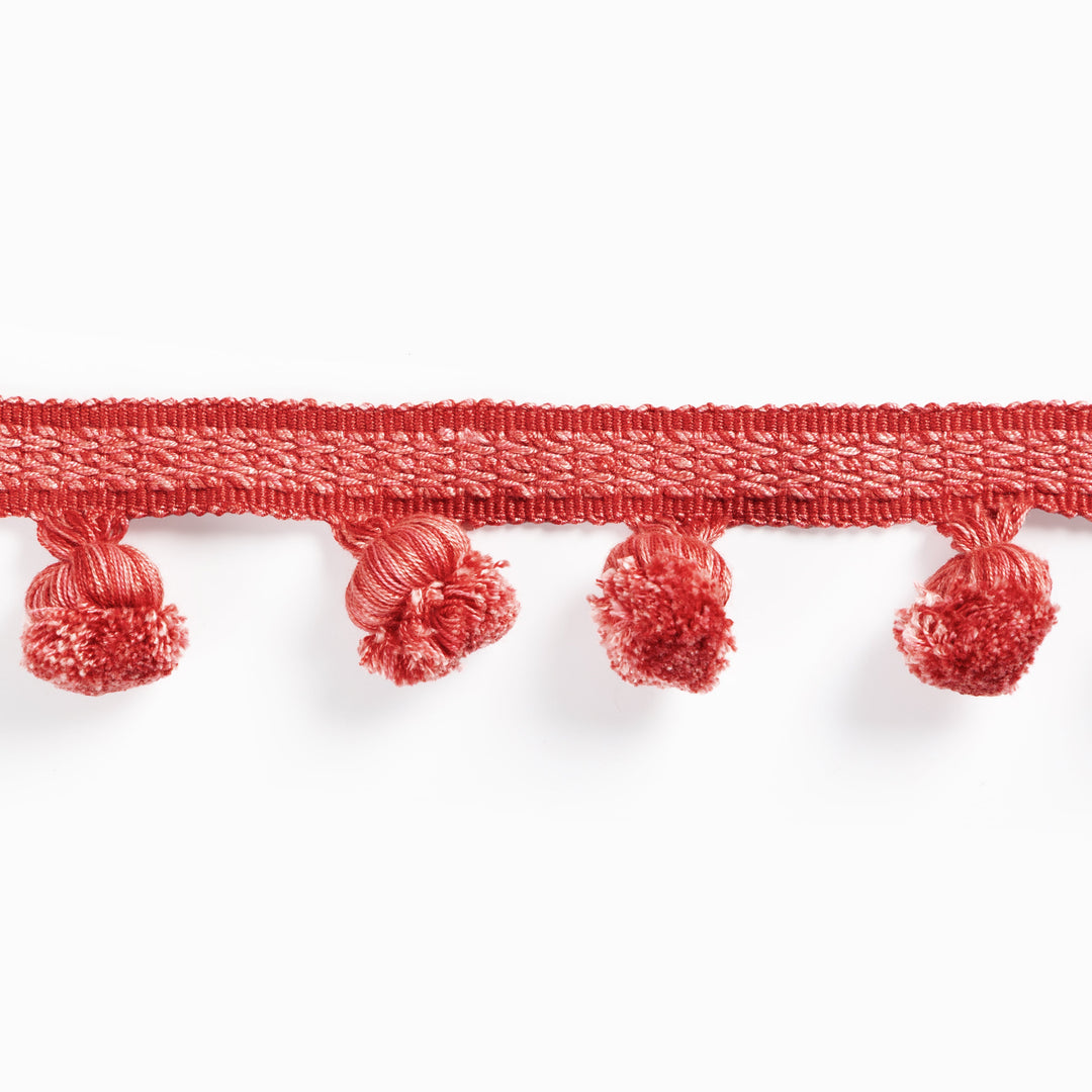 Montcel Pom Fringe - Red By Brunschwig & Fils Trim