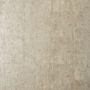 Cork Metallic Pewter T83009 by Thibaut Wallpaper