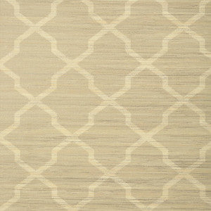 Carolyn Trellis Beige with Metallic T83031 by Thibaut Wallpaper