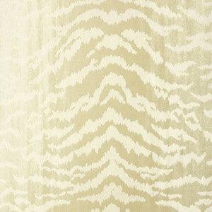 Tiger Flock Pearl T83064 by Thibaut Wallpaper