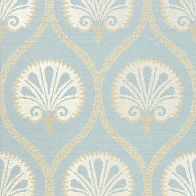 Kimberly Aqua T85017 by Thibaut Wallpaper Thibaut Wallpaper Kimberly Aqua T85017Wallpaper Greenwood Wallpaper U.S.A. </p><p>Repeat: V: 25.25 27 - Fabric Carolina -