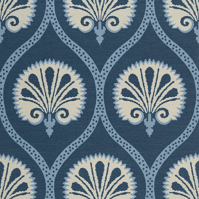 Kimberly Blue and White T85019 by Thibaut Wallpaper Thibaut Wallpaper Kimberly Blue and White T85019Wallpaper Greenwood Wallpaper U.S.A. </p><p>Repeat: V: 25.25 27 - Fabric Carolina -
