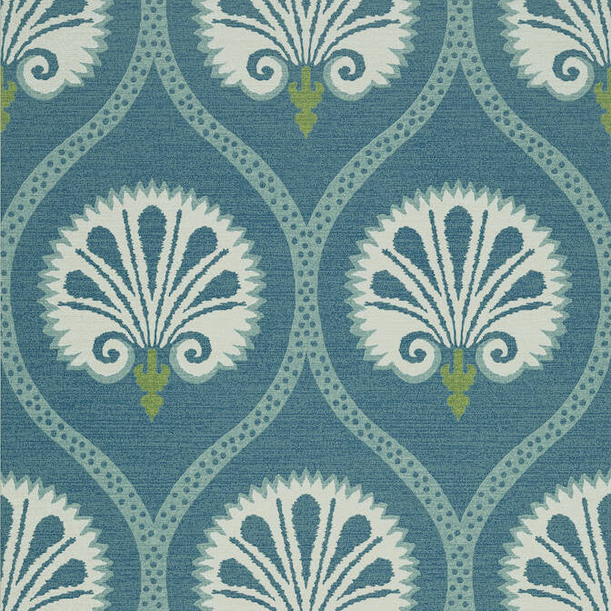 Kimberly Teal T85020 by Thibaut Wallpaper Thibaut Wallpaper Kimberly Teal T85020Wallpaper Greenwood Wallpaper U.S.A. </p><p>Repeat: V: 25.25 27 - Fabric Carolina -