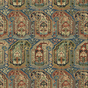 Gleniffer Navy and Red T85024 by Thibaut Wallpaper