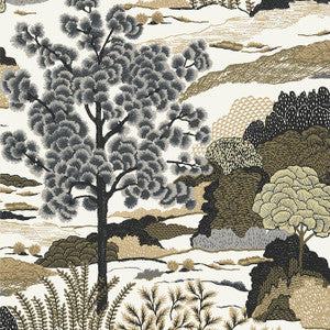 Daintree Grey T85041 by Thibaut Wallpaper