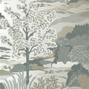 Daintree Pearl T85045 by Thibaut Wallpaper