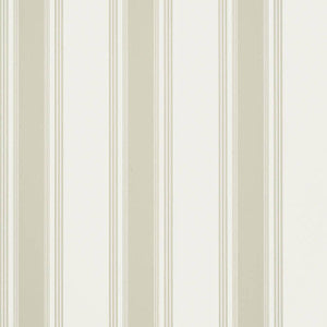 Brittany Stripe Beige T85049 by Thibaut Wallpaper
