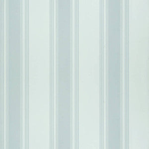 Brittany Stripe Aqua T85052 by Thibaut Wallpaper