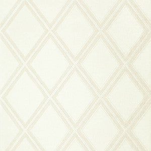 Diamond Head White T85059 by Thibaut Wallpaper