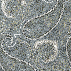 Sherrill Paisley Grey T85077 by Thibaut Wallpaper