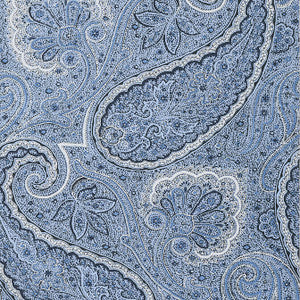 Sherrill Paisley Blue and White T85079 by Thibaut Wallpaper