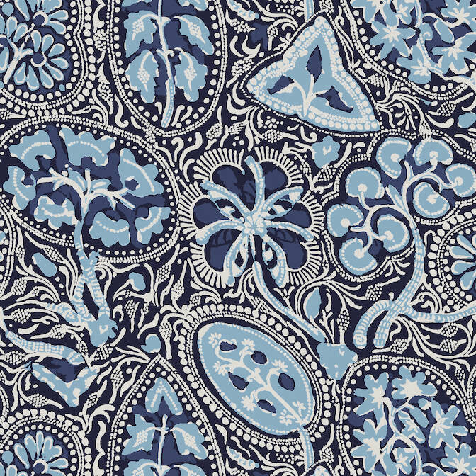 Cochin Navy T88714 by Thibaut Wallpaper Thibaut Wallpaper Cochin Navy T88714Wallpaper Trade Routes Wallpaper U.S.A. </p><p>Repeat: V: 25.25 27 - Fabric Carolina -