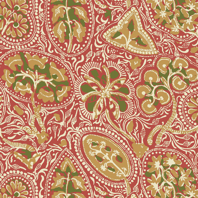 Cochin Red T88717 by Thibaut Wallpaper Thibaut Wallpaper Cochin Red T88717Wallpaper Trade Routes Wallpaper U.S.A. </p><p>Repeat: V: 25.25 27 - Fabric Carolina -