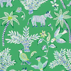 Goa Green T88721 by Thibaut Wallpaper