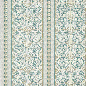 Fair Isle Aqua T88734 by Thibaut Wallpaper