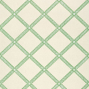 Majuli Trellis Green T88747 by Thibaut Wallpaper