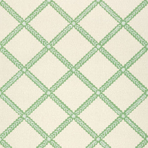 Majuli Trellis Green T88747 by Thibaut Wallpaper