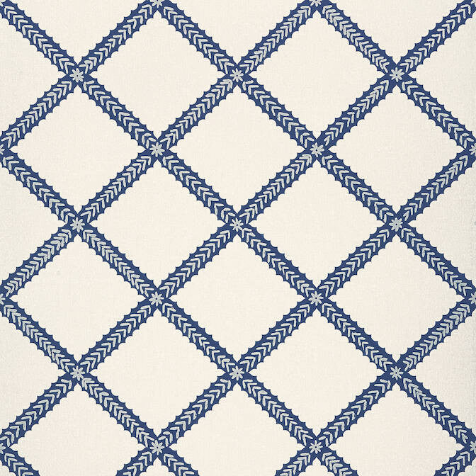 Majuli Trellis Navy T88748 by Thibaut Wallpaper Thibaut Wallpaper Majuli Trellis Navy T88748Wallpaper Trade Routes Wallpaper U.S.A. </p><p>Repeat: V: 25.25 27 - Fabric Carolina -