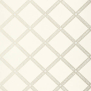 Majuli Trellis Pearl T88751 by Thibaut Wallpaper