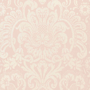 Dorian Damask Pink T89102 by Thibaut Wallpaper