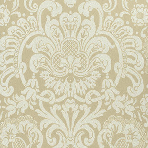 Dorian Damask Beige T89103 by Thibaut Wallpaper
