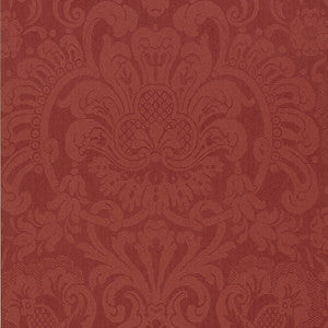 Dorian Damask Red T89106 by Thibaut Wallpaper