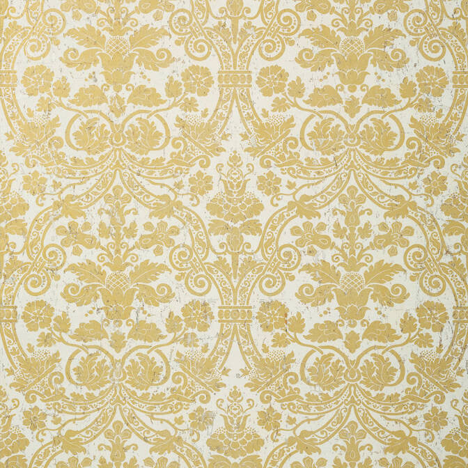 Curtis Damask Metallic Gold on White T89116 by Thibaut Wallpaper Thibaut Wallpaper Curtis Damask Metallic Gold on White T89116Wallpaper Damask Resource 4 Natural Cork Wallpaper KOREA </p><p>Repeat: V: 18 36 - Fabric Carolina -