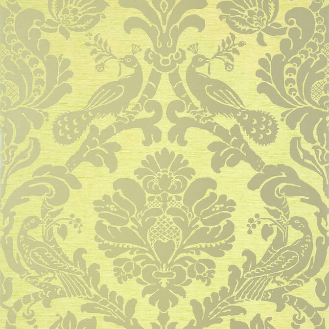 Passaro Damask Metallic Silver on Citron T89138 by Thibaut Wallpaper Thibaut Wallpaper Passaro Damask Metallic Silver on Citron T89138Wallpaper Damask Resource 4 Wallpaper U.S.A. </p><p>Repeat: V: 27 27 - Fabric Carolina -