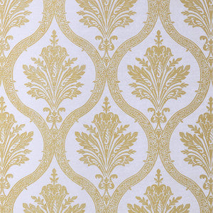 Clessidra Metallic Gold on Lilac T89158 by Thibaut Wallpaper