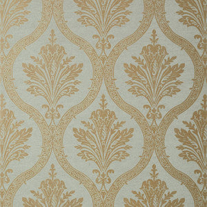 Clessidra Metallic Pewter on Grey T89160 by Thibaut Wallpaper
