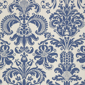 Ashley Blue and White T89165 by Thibaut Wallpaper