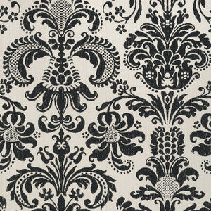 Ashley Black on Cream T89167 by Thibaut Wallpaper