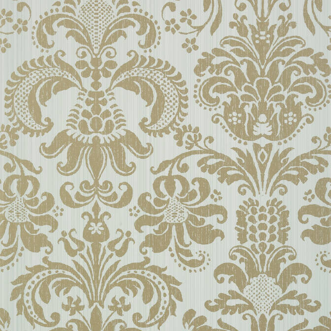 Ashley Metallic Gold on Aqua T89169 by Thibaut Wallpaper Thibaut Wallpaper Ashley Metallic Gold on Aqua T89169Wallpaper Damask Resource 4 Wallpaper U.S.A. </p><p>Repeat: V: 36 27 - Fabric Carolina -