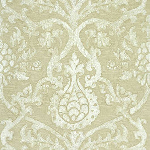 Pravata Damask Beige T89180 by Thibaut Wallpaper