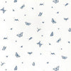 LADYBUG - Blue on White by Thibaut Wallpaper