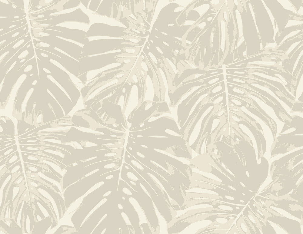 Jamaica Tan and Off-White by Seabrook Wallpaper Tortuga United States 60.75 20.87" 27" - Fabric Carolina -