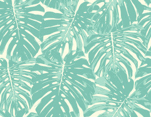 Jamaica Teal and White by Seabrook Wallpaper