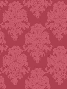 Montserrat Salmon Pink and Strawberry by Seabrook Wallpaper
