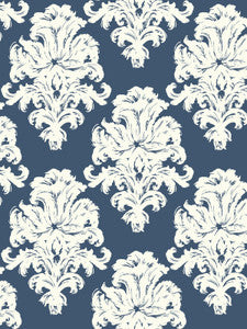 Montserrat Prussian Blue and White by Seabrook Wallpaper