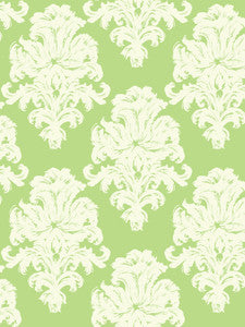 Montserrat Olive Green and Off-White by Seabrook Wallpaper