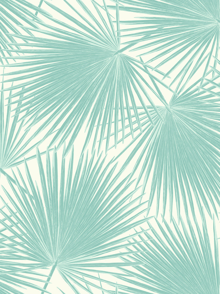 Aruba Powder Blue and White by Seabrook Wallpaper Tortuga United States 60.75 36" 27" - Fabric Carolina -