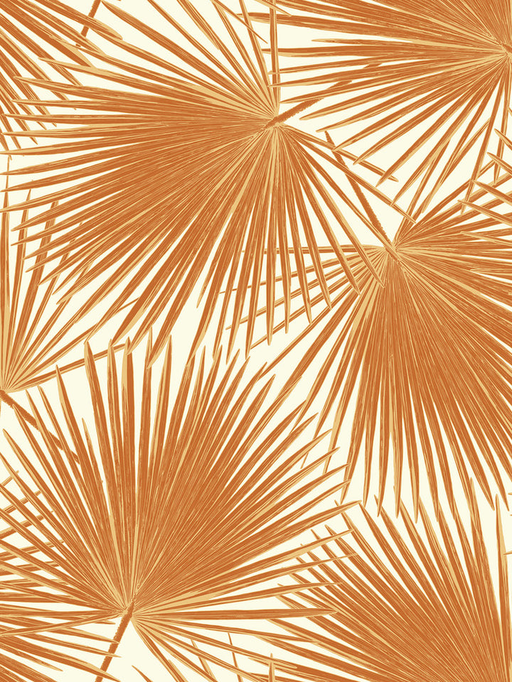 Aruba Rust Orange and White by Seabrook Wallpaper Tortuga United States 60.75 36" 27" - Fabric Carolina -