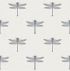 Catalina Off-White, Black, and Metallic Silver TA20300 by Seabrook Designs Wallpaper