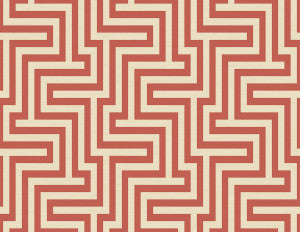 Martinique Rust Orange and Off-White by Seabrook Wallpaper